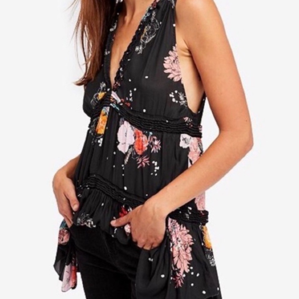 FREE PEOOLE HAZE FLORAL TUNIC TOP